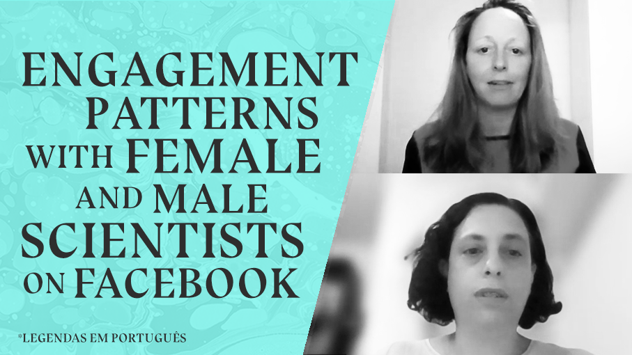 Padrões de engajamento com cientistas homens e mulheres no Facebook